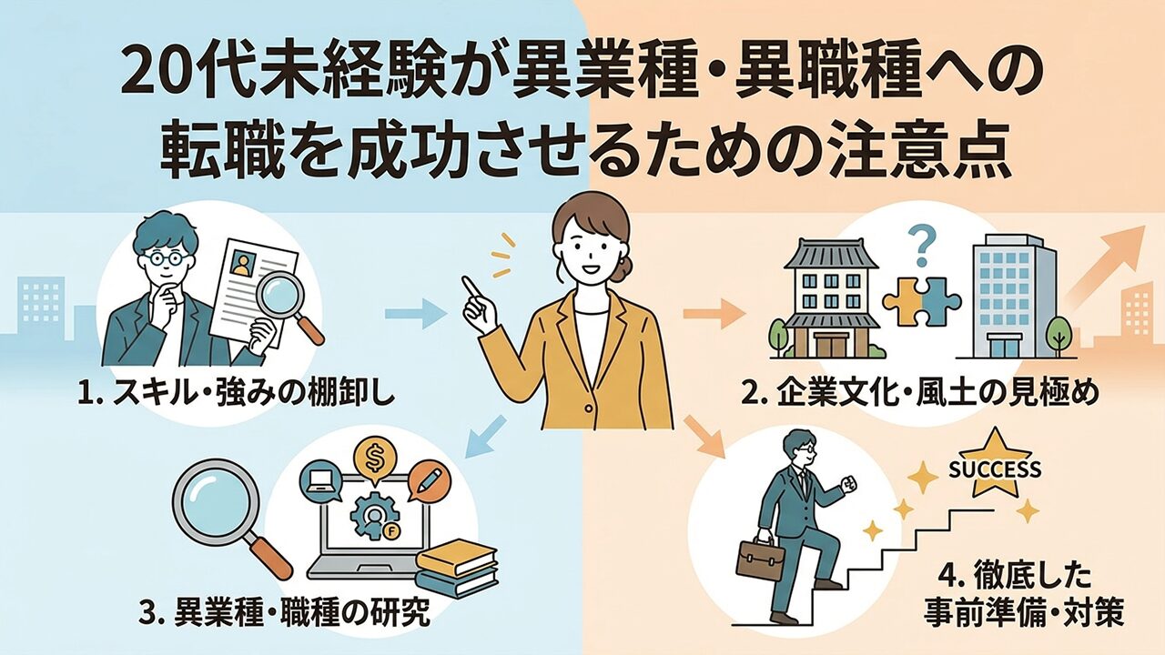 20代が未経験で異業種・異職種への転職
