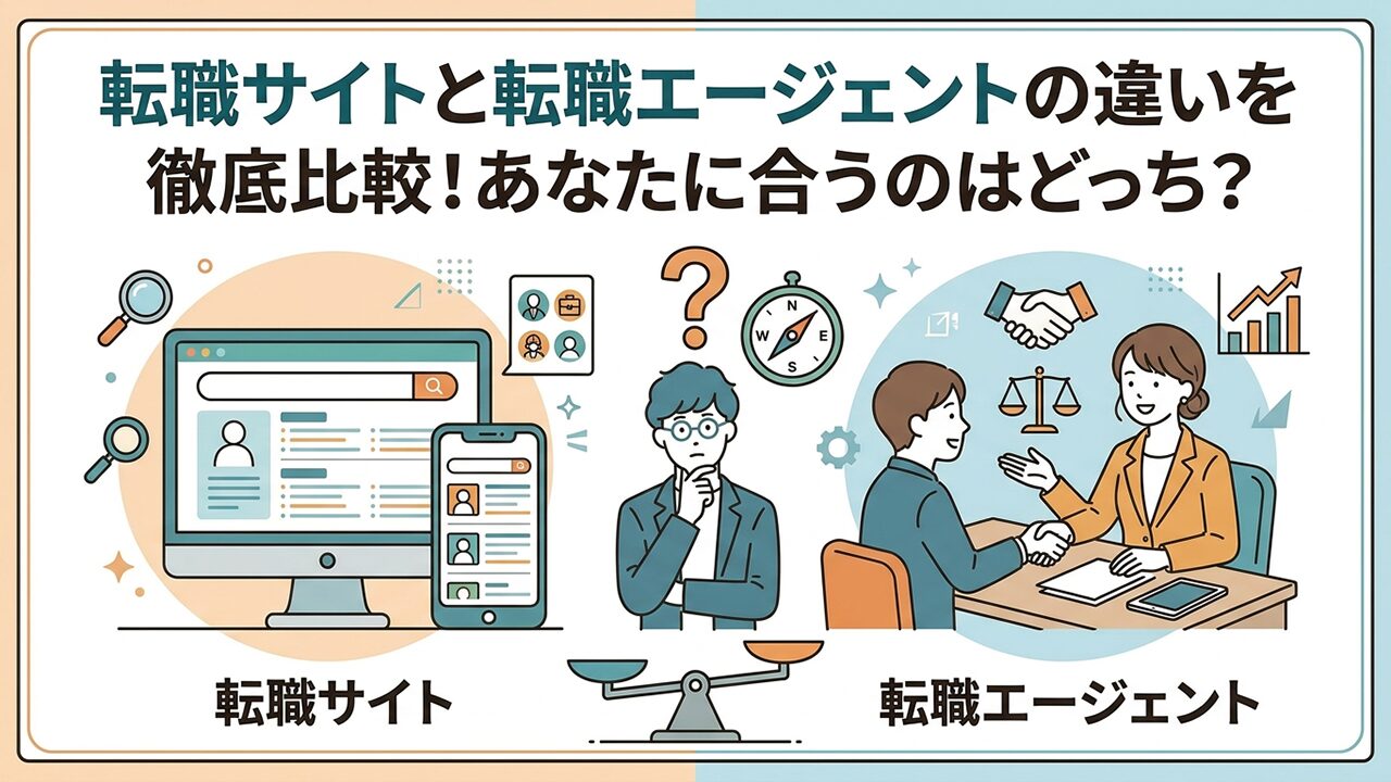 転職サイトと転職エージェントの違いを徹底比較！あなたに合うのはどっち？